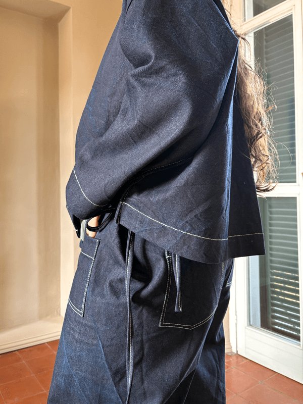 Trousers LANGHE Worn Side detail Knot SKU: L-CH.SS26.04