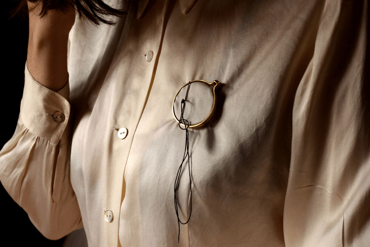 HOOPS Worn and applied as a brooch SKU: L-CH.SS18.A0