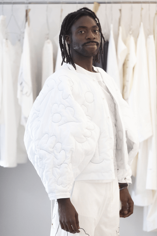 SS23 Studio fitting, fabric detail