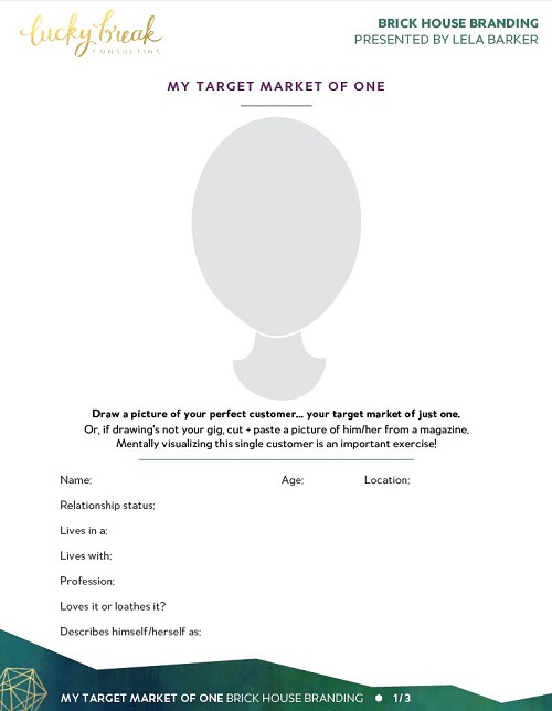 Five exercises to help you get clarity on your ideal clients…. Free Worksheet Identifying Your Ideal Customer