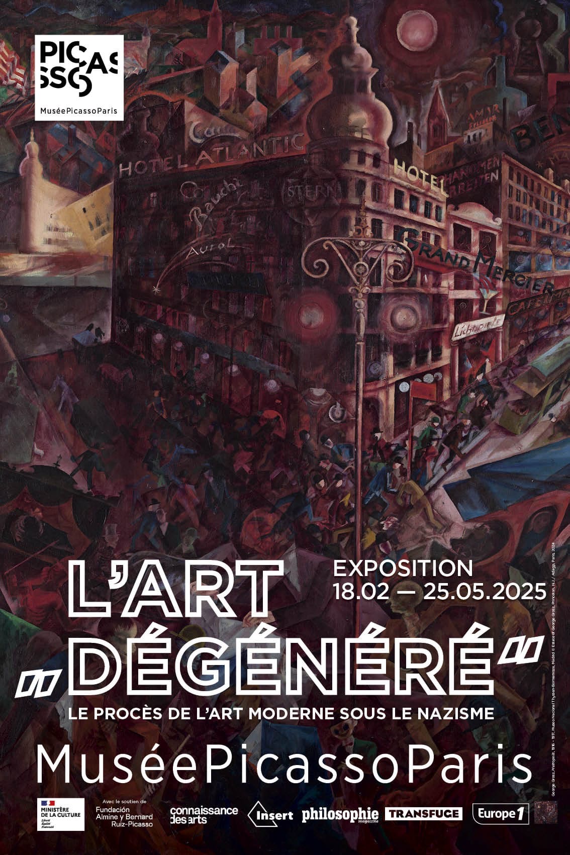 Visitez ! L’art Dégénéré au musée Picasso Paris,  jusqu’au 25 mai 2025.