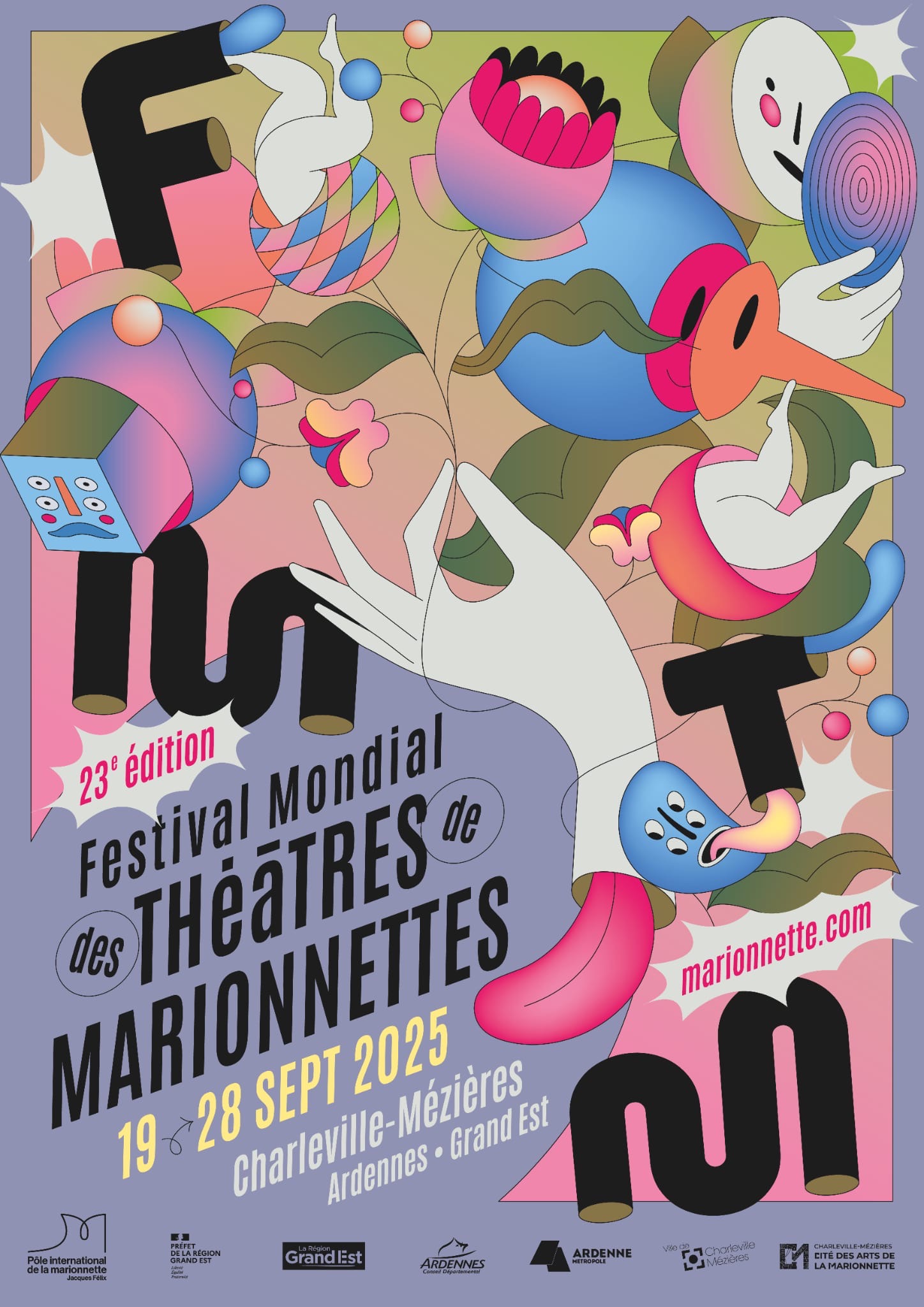 Festival ! Mondial des Théâtres de Marionnettes à Charleville-Mézières L’événement incontournable de l’art marionnettiste , du 19 -28 septembre 2025.