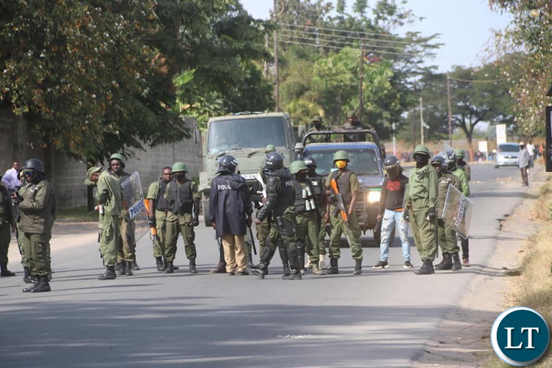 Zambia : Heavily armed police deployed in Mafinga - Vimarsana News