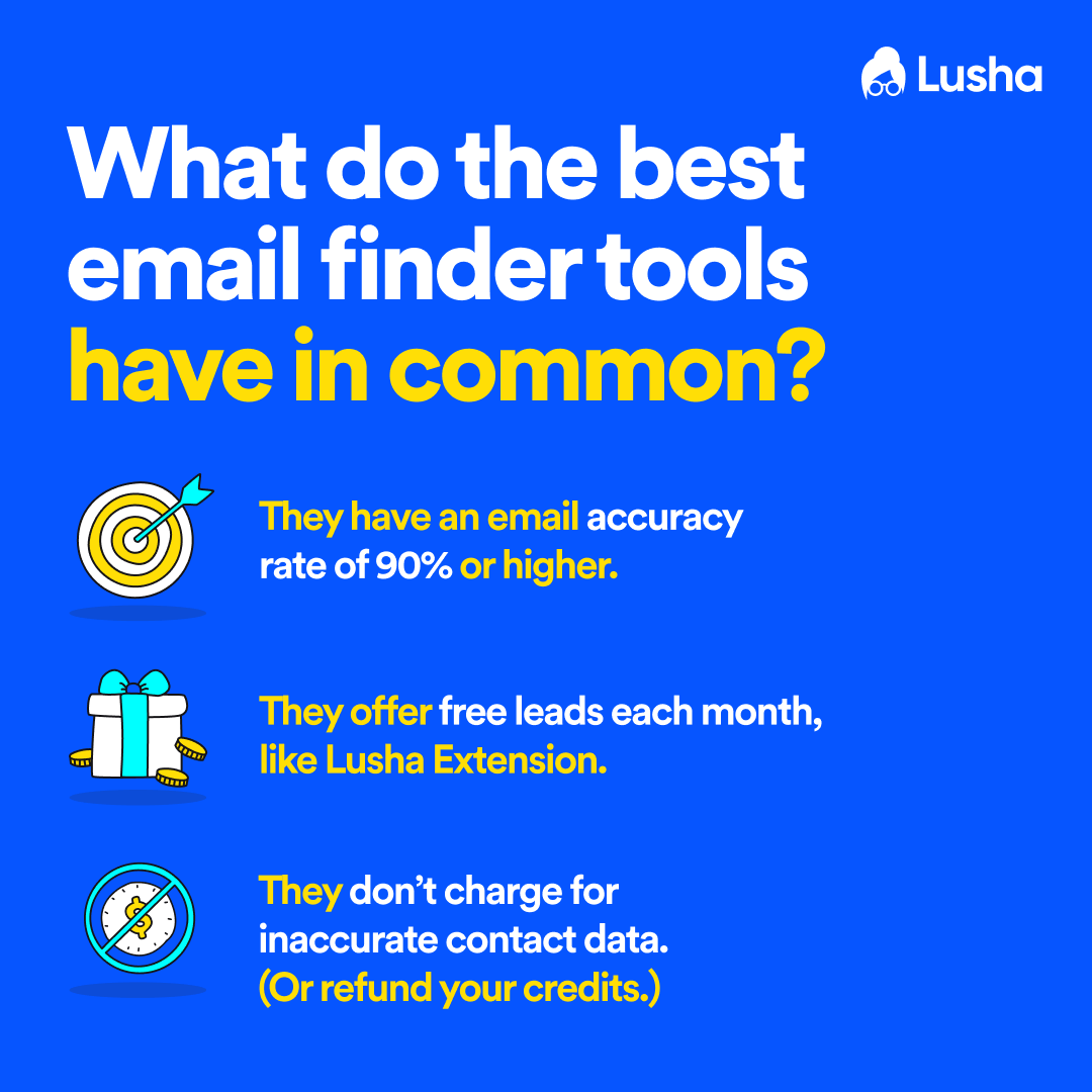 Best free email finder tools what to expect from a free email finder? Top 5 Email Finder Tools With A 90 Accuracy Rate Lusha