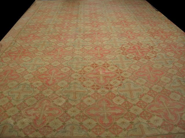 Antique European Needlepoint Rug