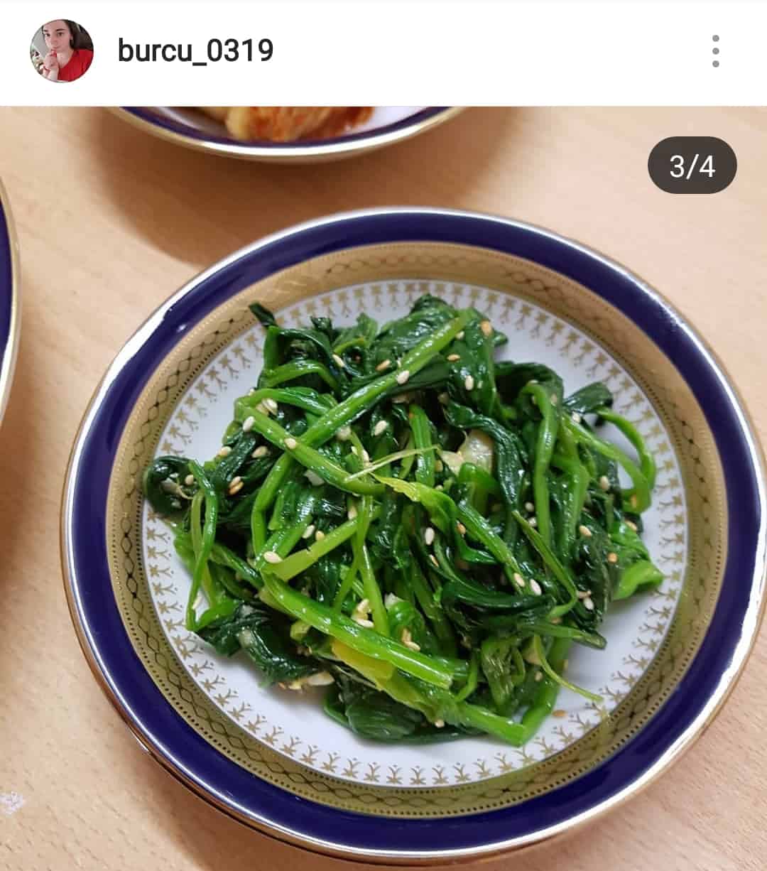 photo Spinach Banchan Maangchi sigeumchi namul