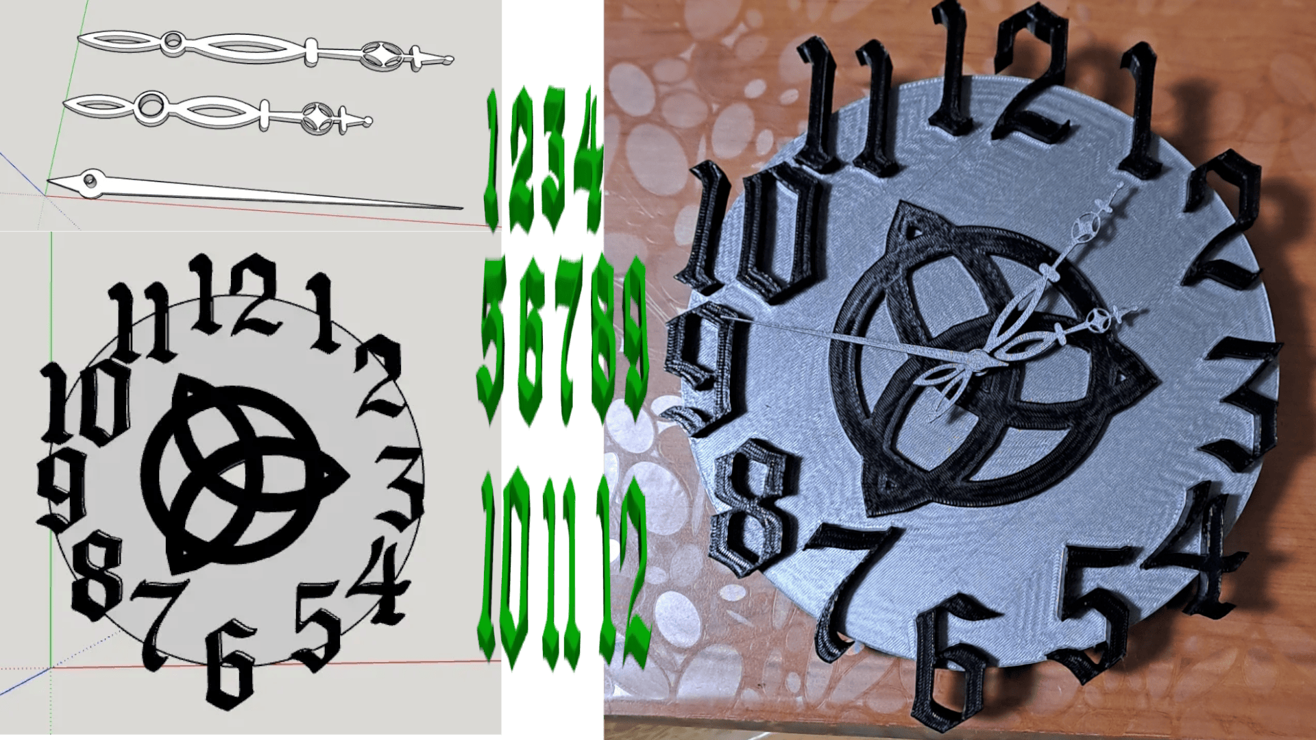 Celtic Clock 3d