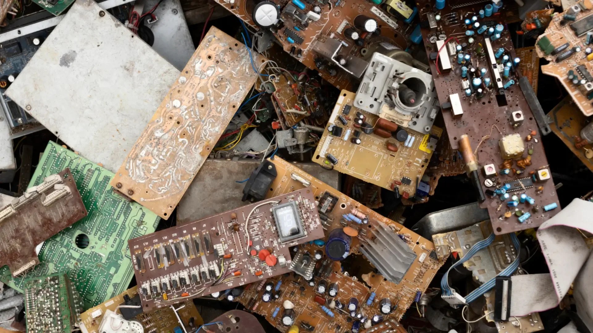 Landfill with devices