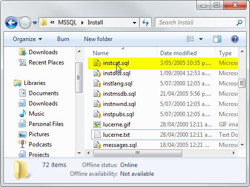 Error in Linking new SQL Server x64 versions (2005 and 2008) to old SQL ...
