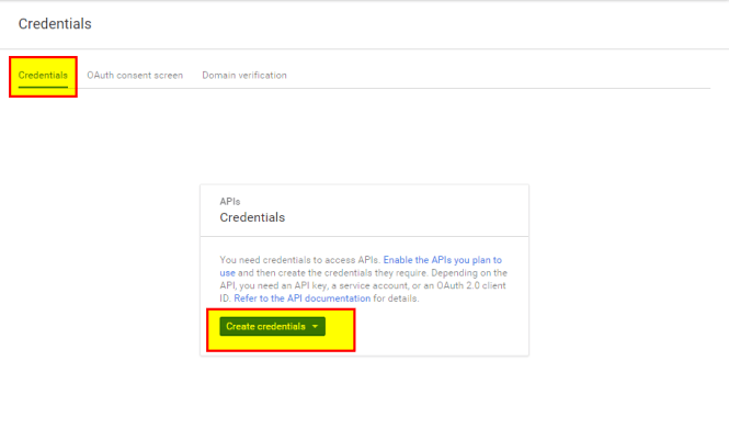00d Create Credentials