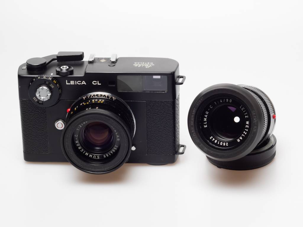 The Leica CL analogue rangefinder camera and its lenses