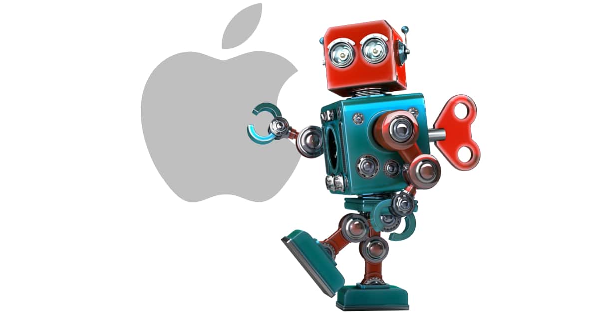 apple robot toy
