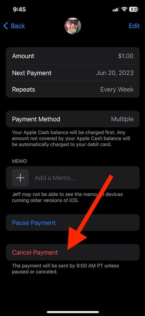 How to set up recurring payments using apple cash