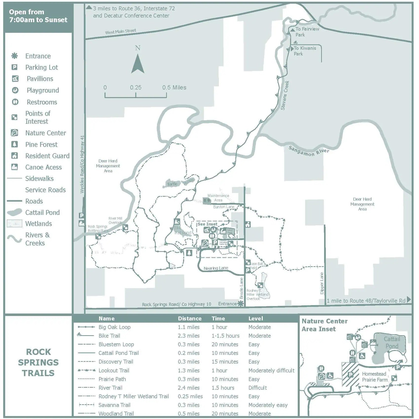 Rock Springs Conservation Area Map