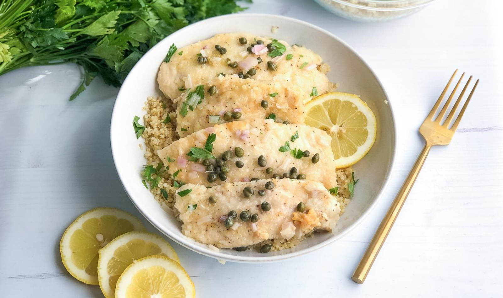 Slow cooker chicken piccata