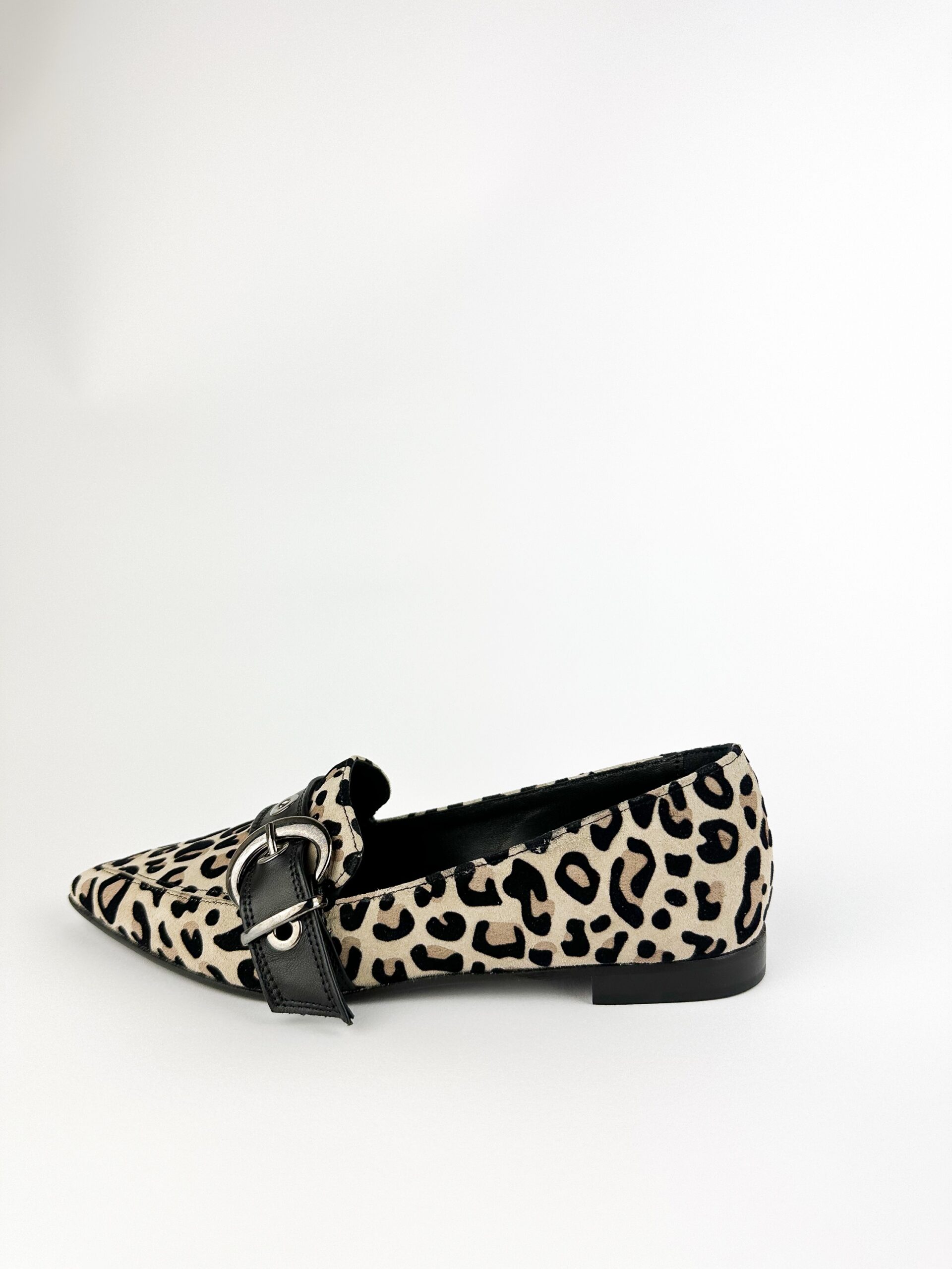 MARTINA - Ballerina a Punta Leopard Sabbia