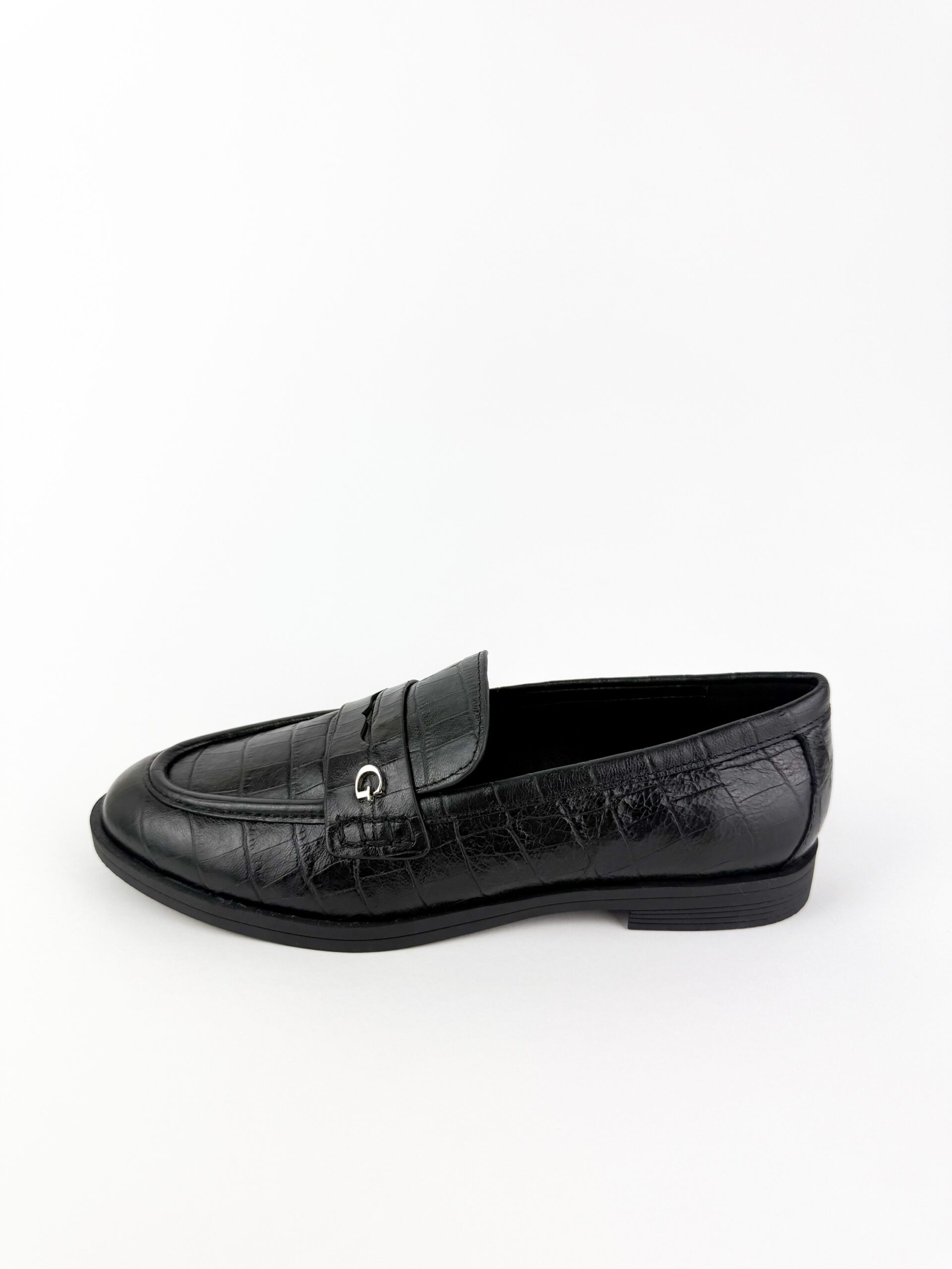 GUESS - Mocassino Nero Stampa Cocco