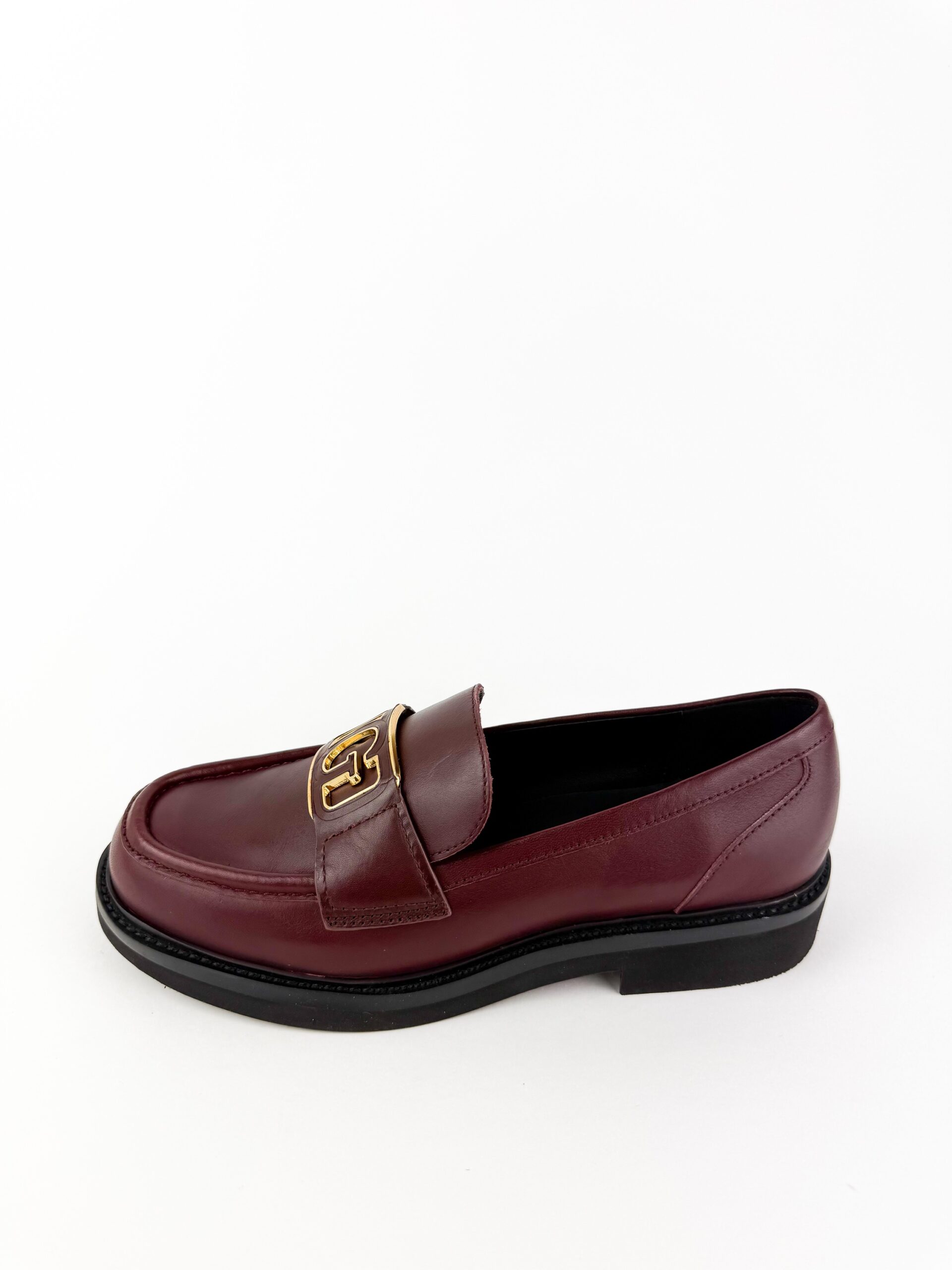 GUESS - Mocassino Bordeaux con Logo