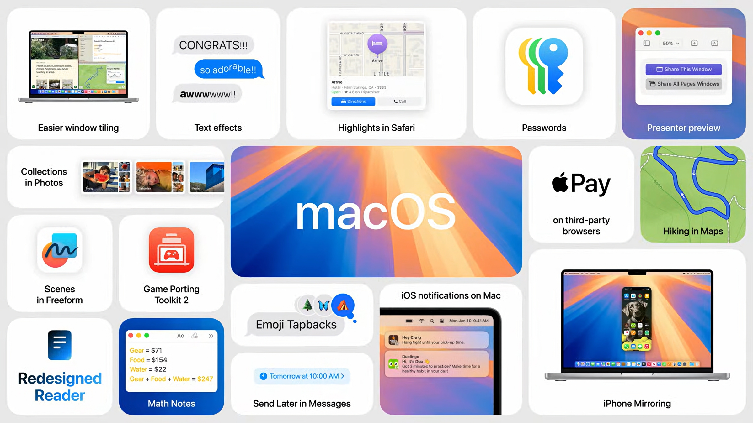 macOS Sequoia launch date, identify, new options compatibility for macOS 15