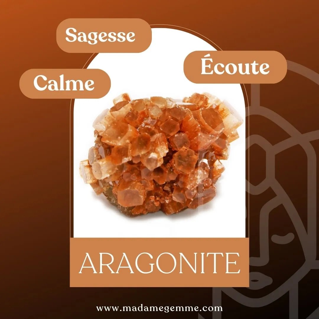 Vertus de l'aragonite: Calme, Sagesse, Ecoute