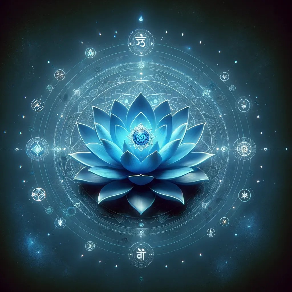 Illustration du Chakra de la Gorge