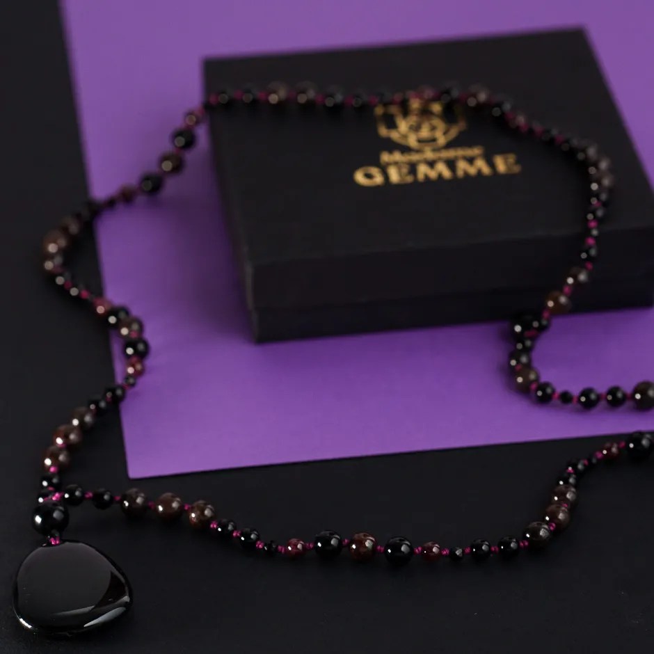 Collier Mala en pierres naturelles