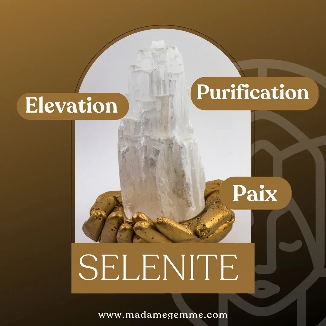 Vertus de la pierre de Sélénite : Élévation, Purification, Paix