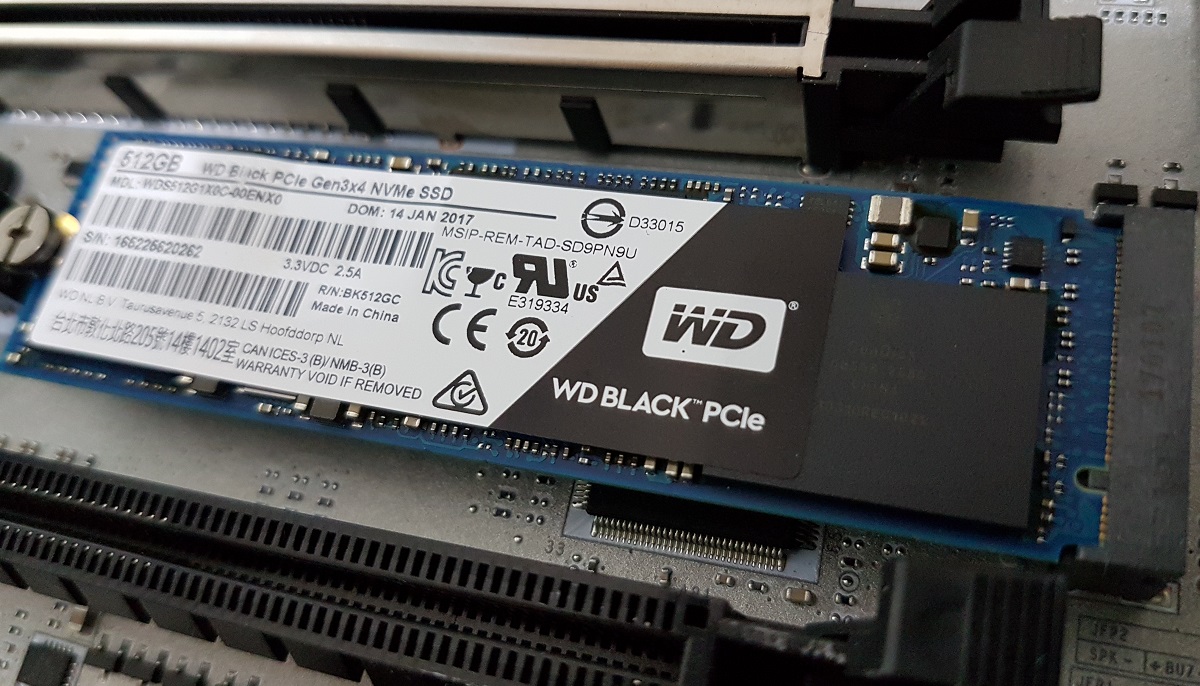 Análisis SSD Western Digital Black PCIE NVMe 512GB