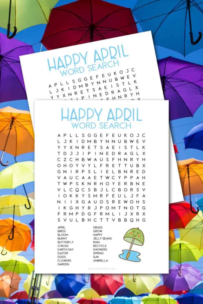april word search made with happy