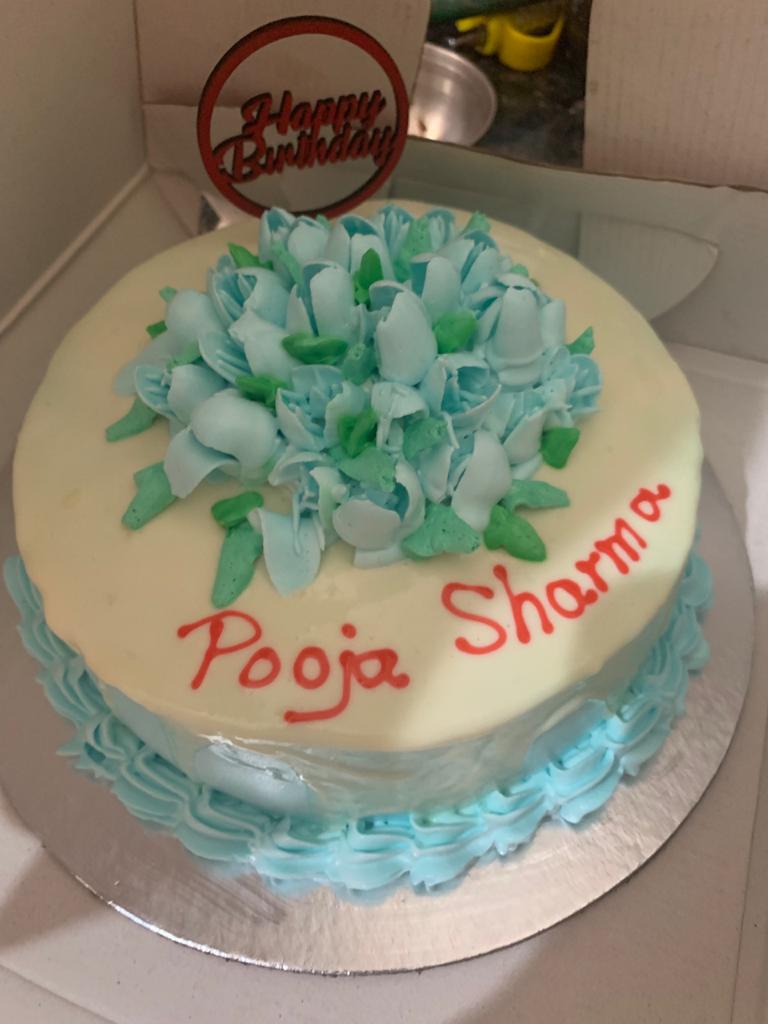 Floral  ganache cake