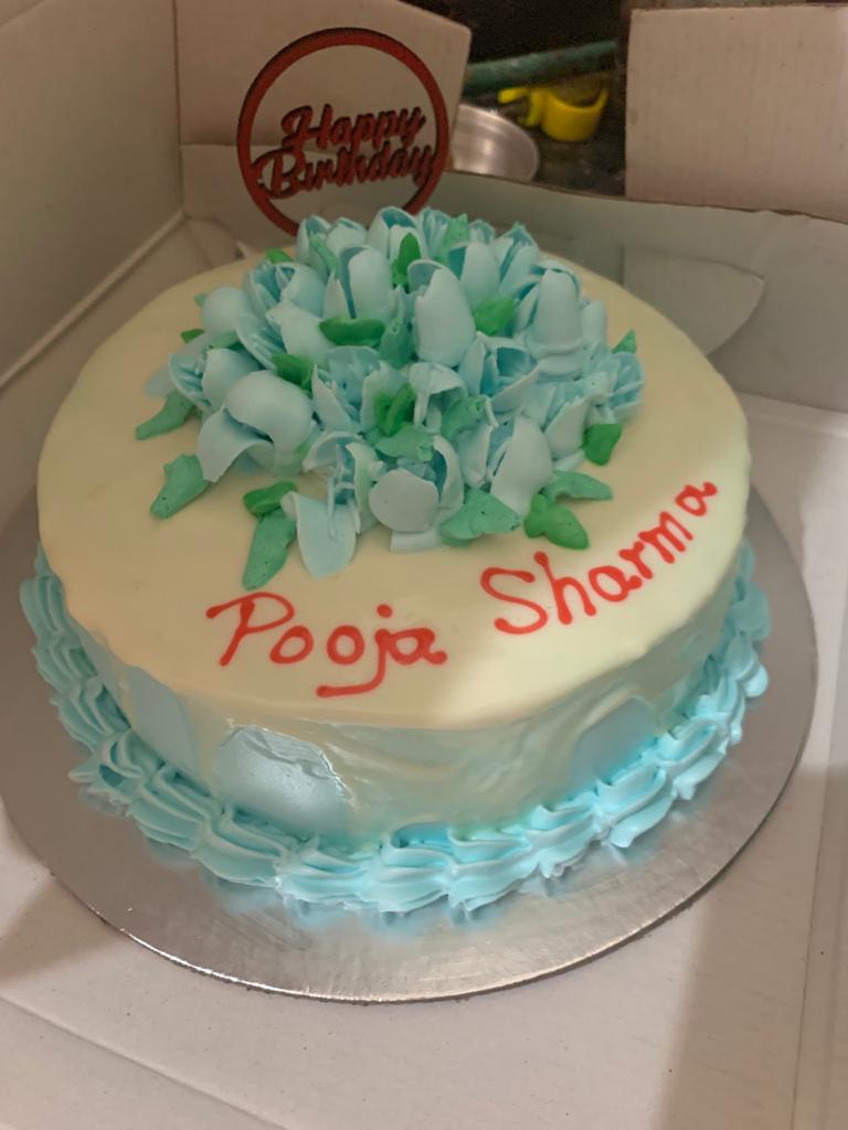 Floral  ganache cake - Image 2