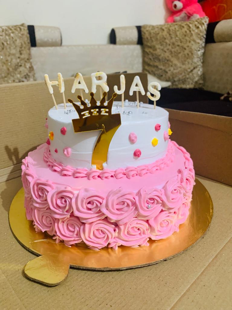 floral two tier cake - Image 2