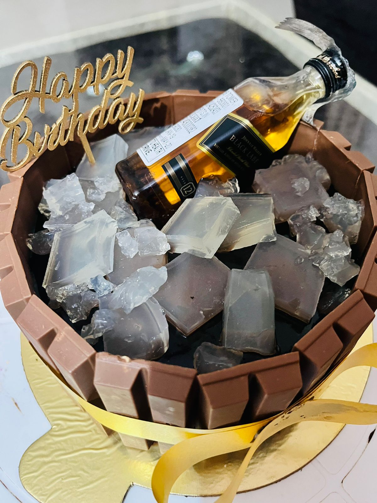 Black Label KitKat Cake