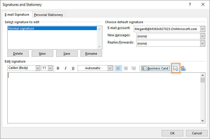 · in the outlook options dialog box, click mail in the left . How To Insert An Online Linked Image Into An Outlook Email Signature