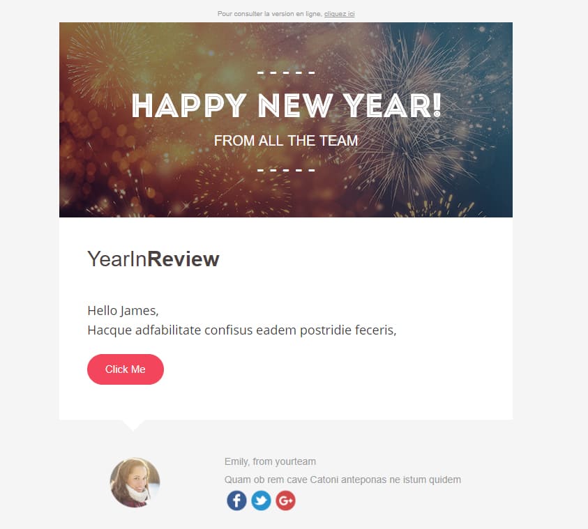 Yearinreview Email Marketing Template Free For Download
