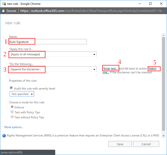 · click the gear icon in the top right corner of your outlook 365. How To Set Up Automatic Signature In Office 365 Exchange Online Mailsdaddy Official Blog