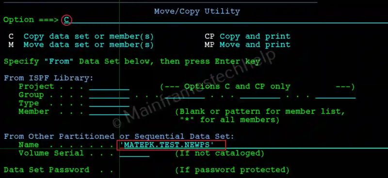 Ispf Move Copy Panel Option 3 3 - City Arts - Professional Desktop Collection