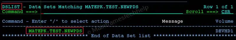 Ispf List Datasets - Premium Space Art Gallery - Mobile