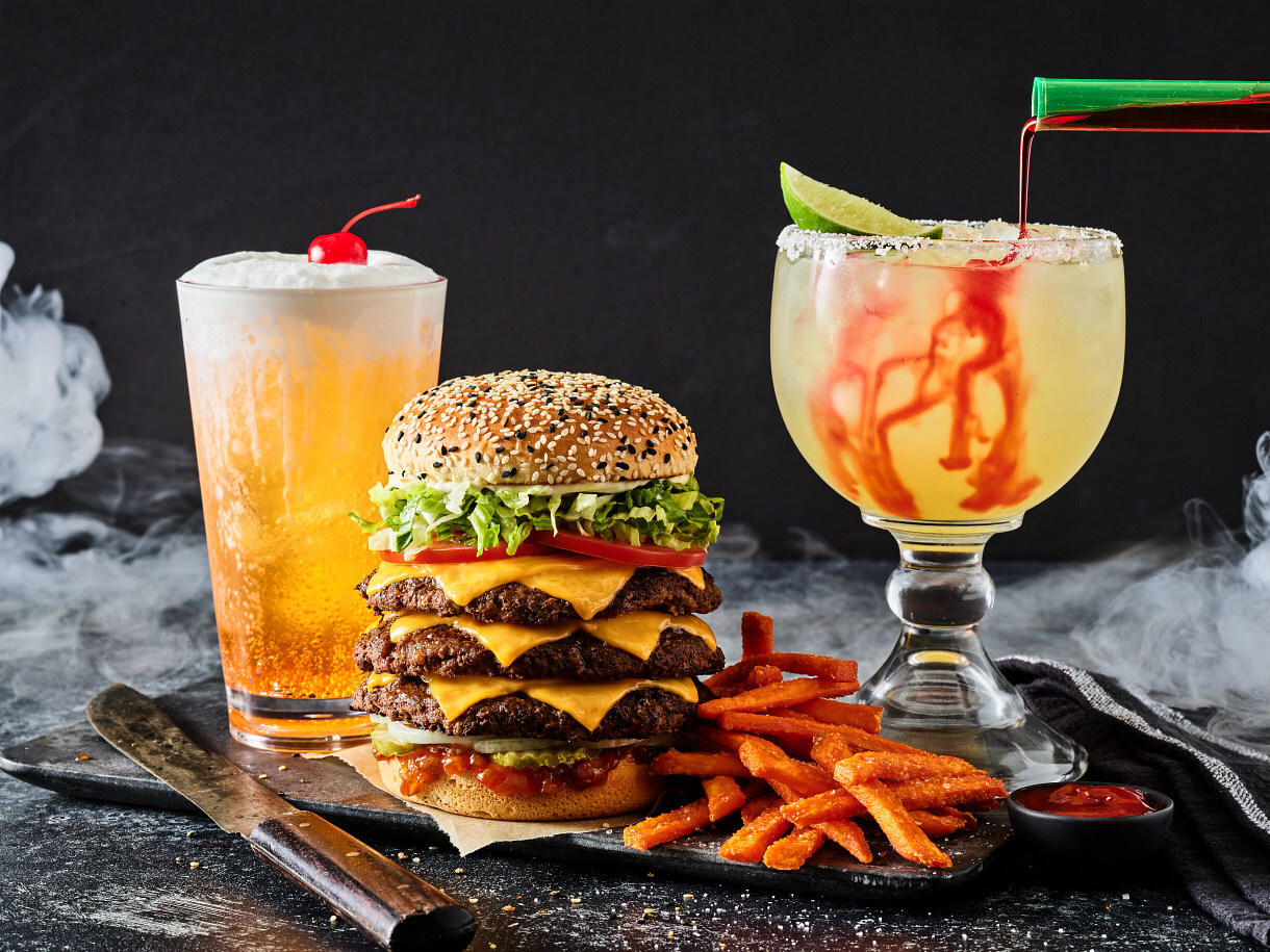 Red Robin Mega Monster Burger and Spooky Halloween Menu 2025