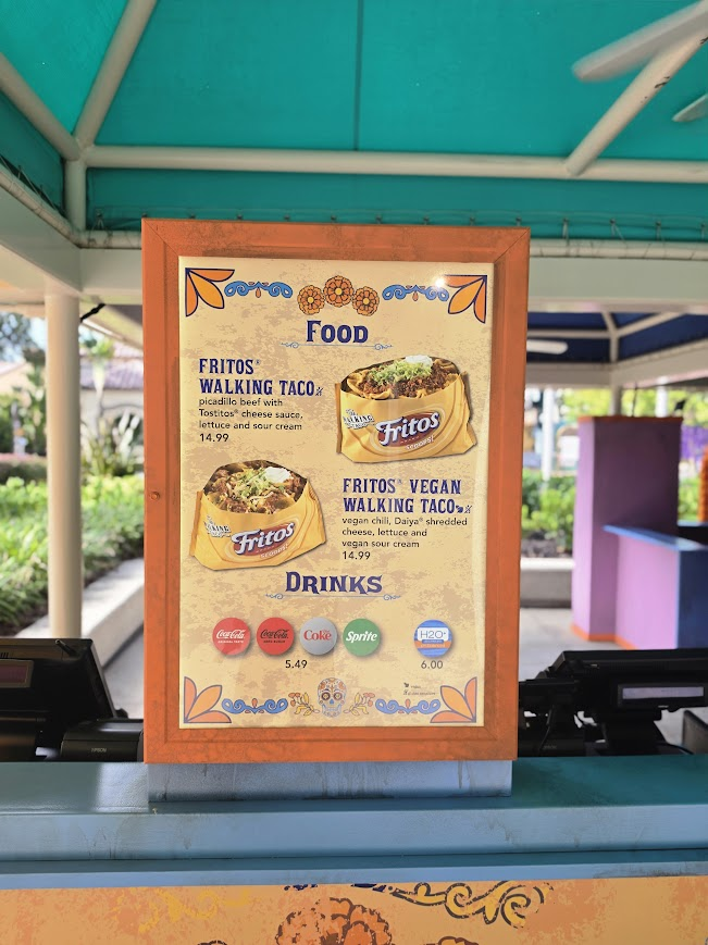 Fritos Walking Taco Menu