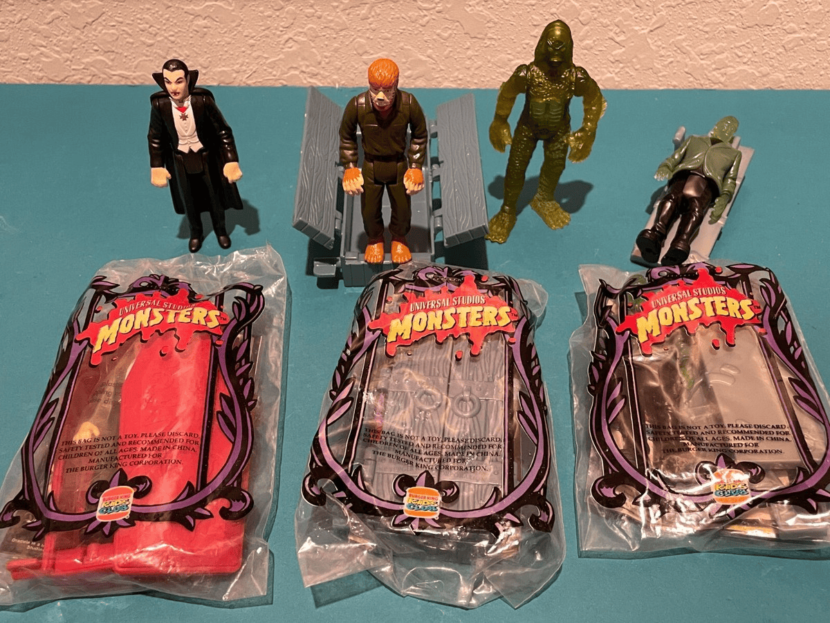 Burger King Universal Monsters Kids Meal Toys 1997
