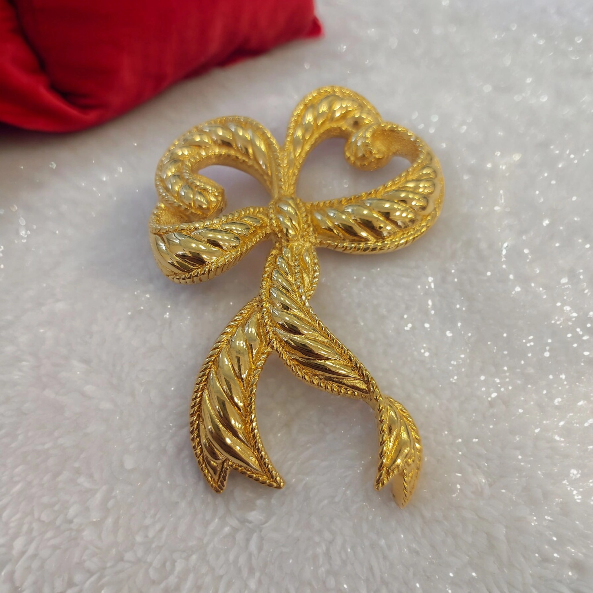Christian Dior Spilla fiocco vintage anni 90