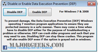 Disable Or Enable Data Execution Prevention Dep Tweaking - Premium Space Wallpaper Gallery - Ultra HD