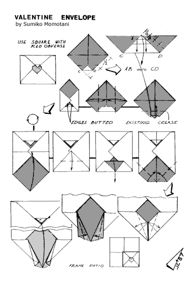 Paper folding is still an important part of korean culture. Envelope And Letter Folding Valentine Envelope