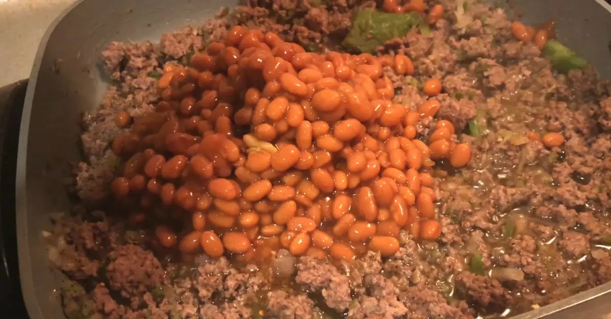 Southern Baked Beans with Ground Beef