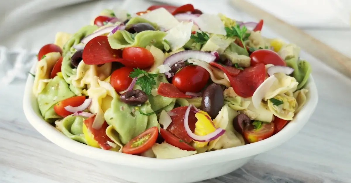 lemon basil tortellini salad recipe