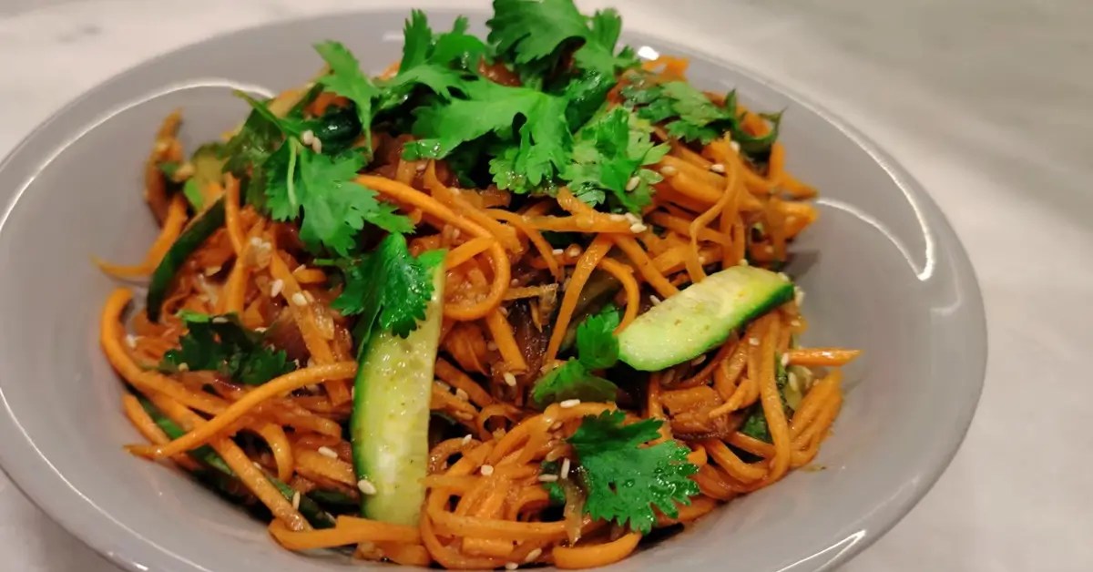 Asian Carrot Ribbon Salad Recipe