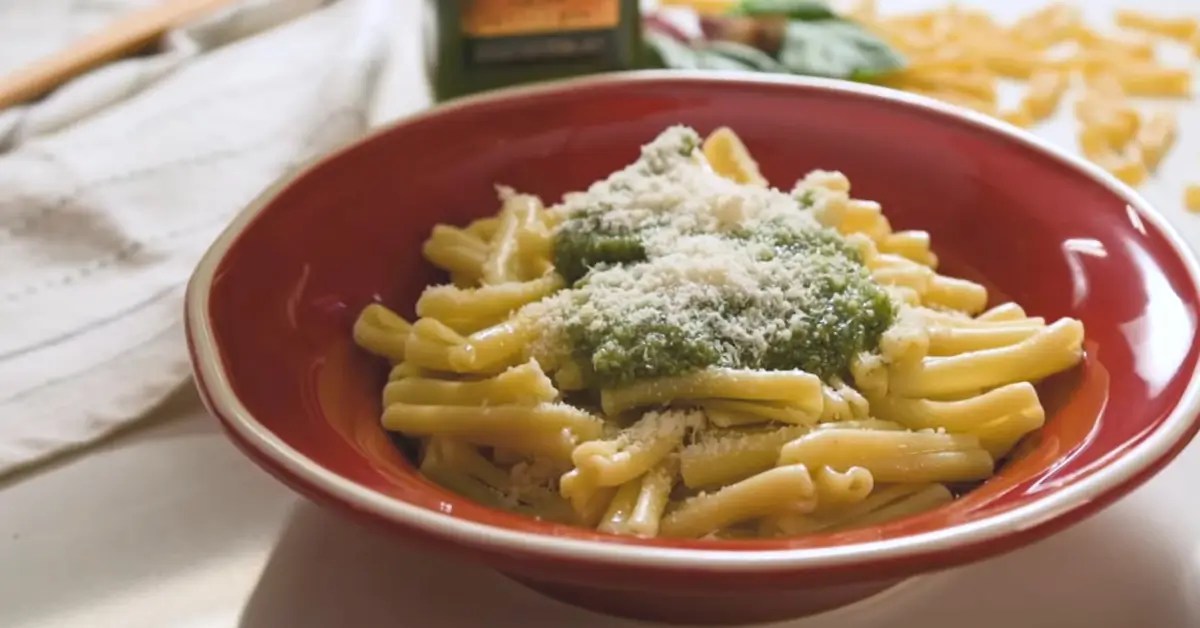 Pesto casarecce recipe