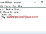 Read Write Utf Contents To From File In Java Bufferreader