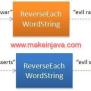 Reverse Each Word Of A String Using StringBuilder In Java (example)